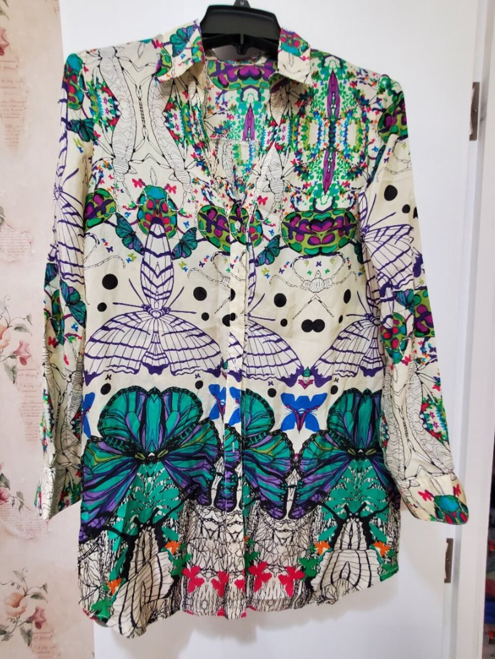 Vintage 100%Silk shirt